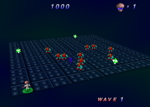 Robotron 64 - Nintendo 64 game screenshot (1998) by Midway